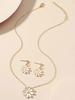 Ensemble de bijoux de mariage de mariée chic métal