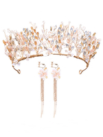 Ensemble de bijoux de mariage de mode Beau accessoire de mariage en cristal en métal