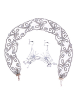 Ensemble de bijoux de mariage Ensemble de collier avec perles marron