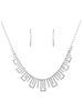 Ensemble de bijoux de mariage Ensemble de collier de mariée en strass argent