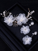 Ensemble De Bijoux De Mariage Mariée Fleur Chic En Métal Percé
