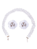 Ensemble de bijoux de mariage Perles blanches Accessoires de mariée