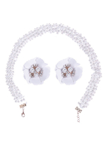 Ensemble de bijoux de mariage Perles blanches Accessoires de mariée