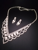Ensemble de bijoux de mariage pour femmes Accessoires de mode en strass attrayants