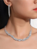 Ensemble de bijoux de mariage pour la mariée magnifique ensemble de bijoux en métal zircone cubique
