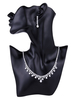 Ensemble de bijoux de mariage strass argent accessoires de mariage
