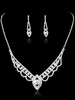 Ensemble de bijoux de mariée boucle d\