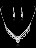 Ensemble de bijoux de mariée boucle d\