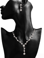 Ensemble de bijoux de mariée boucle d\