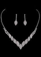 Ensemble de bijoux de mariée boucle d\