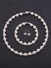 Ensemble de bijoux de mariée collier et boucle d\