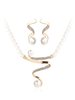 Ensemble de bijoux de mariée collier et boucle d\