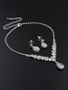 Ensemble de bijoux de mode de noce magnifique strass percé de mariage