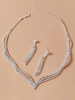Ensemble de bijoux pour strass solide de strass chic hidal