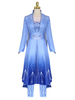 Ensemble de Costume de Cosplay princesse Elsa congelée ensemble de Costume de Cosplay de Film danime américain