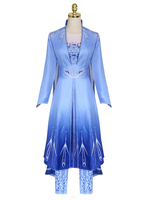 Ensemble de Costume de Cosplay princesse Elsa congelée ensemble de Costume de Cosplay de Film danime américain