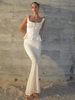 Ensemble de jupe de vêtements pour femmes nœuds blancs sexy vêtements de rue en Polyester