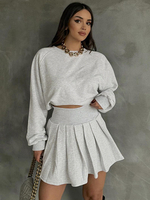 Ensemble de jupes dintérieur en polyester gris foncé chic