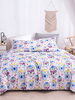 Ensemble de literie 3 pièces en fibre de polyester drap de lit blanc housse de couette taie doreiller fournitures de chambre à coucher