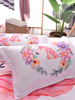 Ensemble de literie 3 pièces en fibre de polyester drap de lit blanc housse de couette taie doreiller fournitures de chambre à coucher