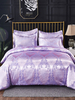 Ensemble de literie 3 pièces en fibre de polyester violet