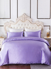 Ensemble de literie 4 pièces microfibre lilas doux fournitures de chambre à coucher