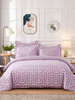 Ensemble de literie Belle literie douce en fibre de polyester 3 pièces pourpre