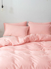 Ensemble de literie Belle literie rose en fibre de polyester 3 pièces