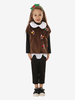Ensemble De Noël Café Marron Combinaison Couvre-Chef Enfant Déguisement