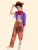 Ensemble de pantalons cravate violet pour enfants