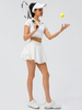 Ensemble de sport de tennis à manches courtes pour femmes Running Activewear