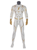 Ensemble en similicuir blanc en cuir Synthétique avec Flash Cosplay DC Le costume de cosplay de Flash Comics Déguisements Halloween