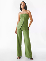 Ensemble Pantalon Noir Chic"idien Décontracté Boutons Polyester