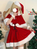 Ensemble Robe Lolita mignonne en coton sans manches Noël 3 Pièces