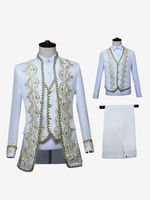 Ensemble rétro pour hommes pardessus de costume de palais à manches longues