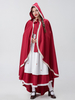 Ensemble Tablier Élégant En Polyester Femme Costumes Le Petit Chaperon rouge