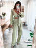 Ensemble Tailleur Pantalon Pour Femme Deux Pièces Femme Taille Haute avec Manches Longues Amples Pantalons Longs Unicolore
