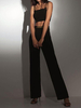 Ensemble Tailleur Pantalon Pour Femme Deux Pièces Taille Haute Femme Pantalons Longs Femme