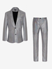 Ensemble vintage bleu rétro polyester manches longues costumes rétro pour homme