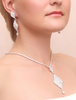 Ensemblede bijoux fête de mariage rhinestone