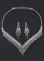 Ensemblede bijoux mode de fête de famille rhinestone