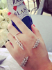 Ensembles de bijoux en argent 2 pièces bague et bracelet