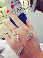 Ensembles de bijoux en argent 2 pièces bague et bracelet