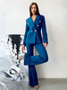 Ensembles de deux pièces Boutons en polyester rouge Tenue classique à manches longues pour femmes