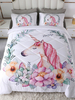 Ensembles de literie 3 pièces en fibre de polyester blanche fournitures de chambre à coucher drap de lit housse de couette taie doreiller