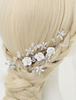Epingle à cheveux de mariée Accessoires de mariage blanche