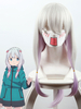 Eromanga Sensei Izumi Sagiri pour femme Argent gris Perruque en fibre résistante à la chaleur Déguisements Halloween