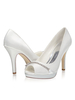 Escarpins à bouts ouverts Chaussures de mariée à talons aiguilles