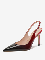 Escarpins à talons aiguilles boutons chaussures femmes
