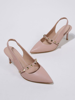 Escarpins à talons aiguilles roses pour femmes